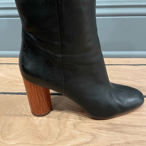 Loeffler Randall Wilder Black Leather Bootie Size 8.5 - Picture 4 of 13